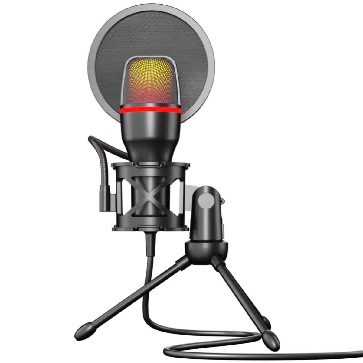 Pc Gaming Live Streaming - Micrófono de condensador profesional para ordenador,
