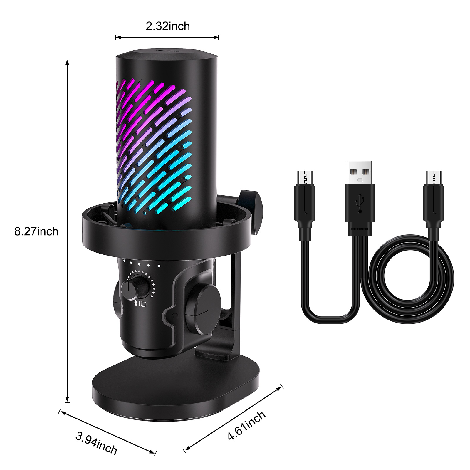 Pc Gaming Youtube - Micrófono de transmisión USB Tenlamp CG1