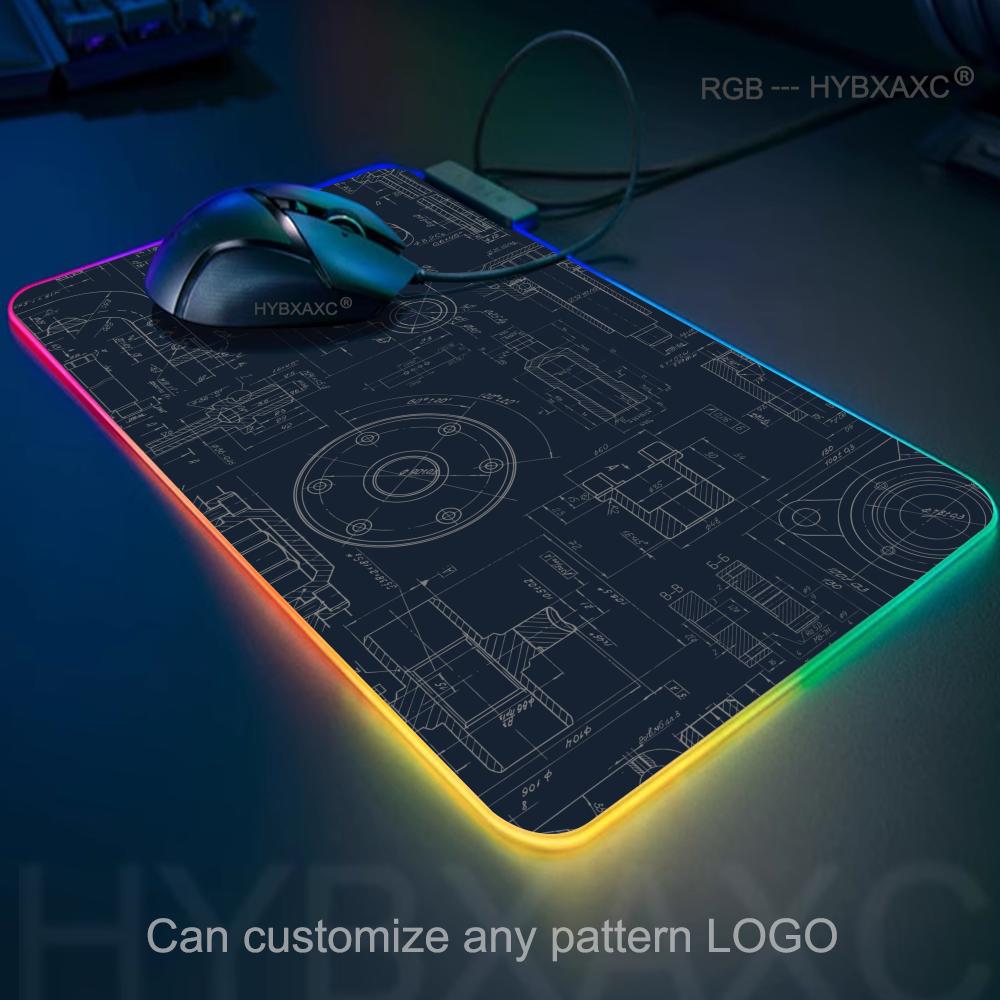 Pc Gaming Drawing - Alfombrilla de ratón mecánica RGB para