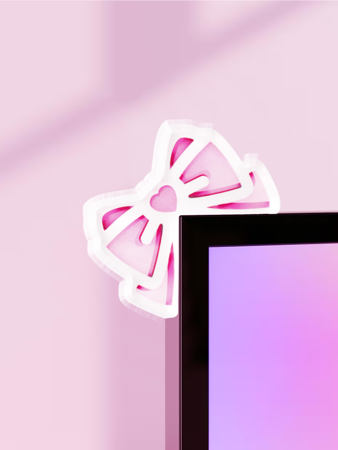 Pc Gaming Pink - Decoración de Monitor de arco Kawaii,
