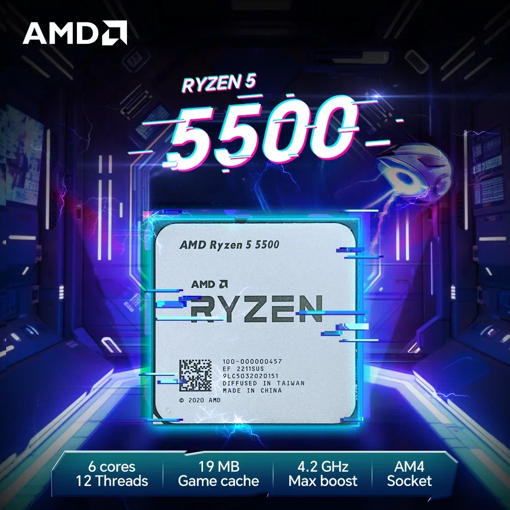 Procesador AMD Ryzen 5 5500 R5 - Pc Gaming Amd Ryzen 5 reseña y precio