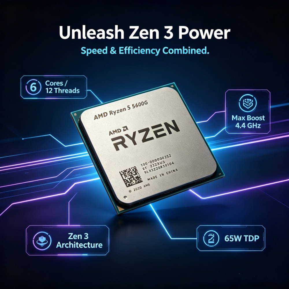 APU AM4 Desbloqueado con Gráfi - Pc Gaming Amd Ryzen 5 reseña y precio