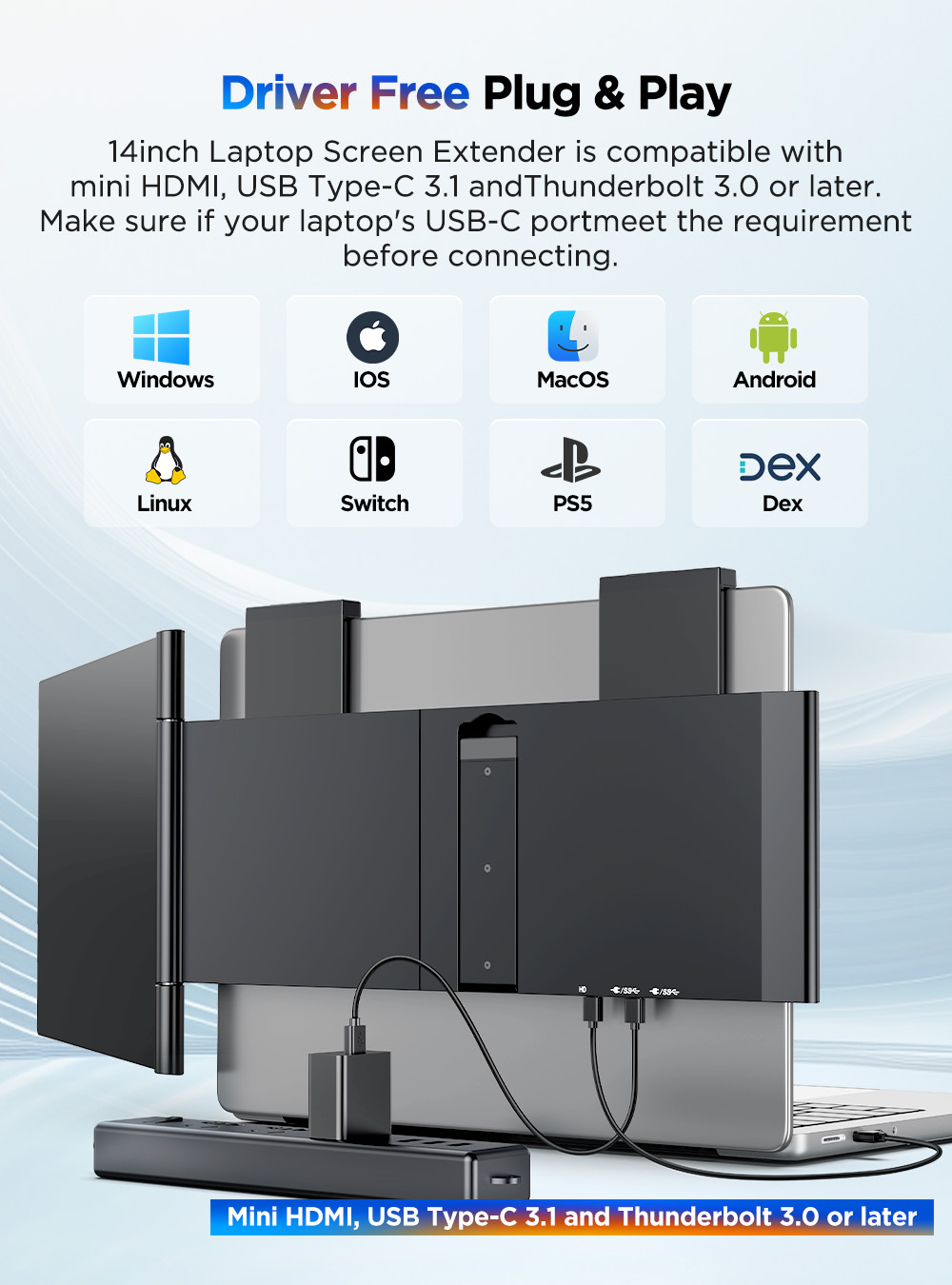 Monitor portátil UPERFECT de 1 - Pc Gaming Y Monitor reseña y precio