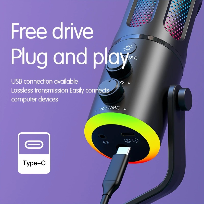 Micrófono USB para juegos SU8  - Pc Gaming Live Streaming reseña y precio