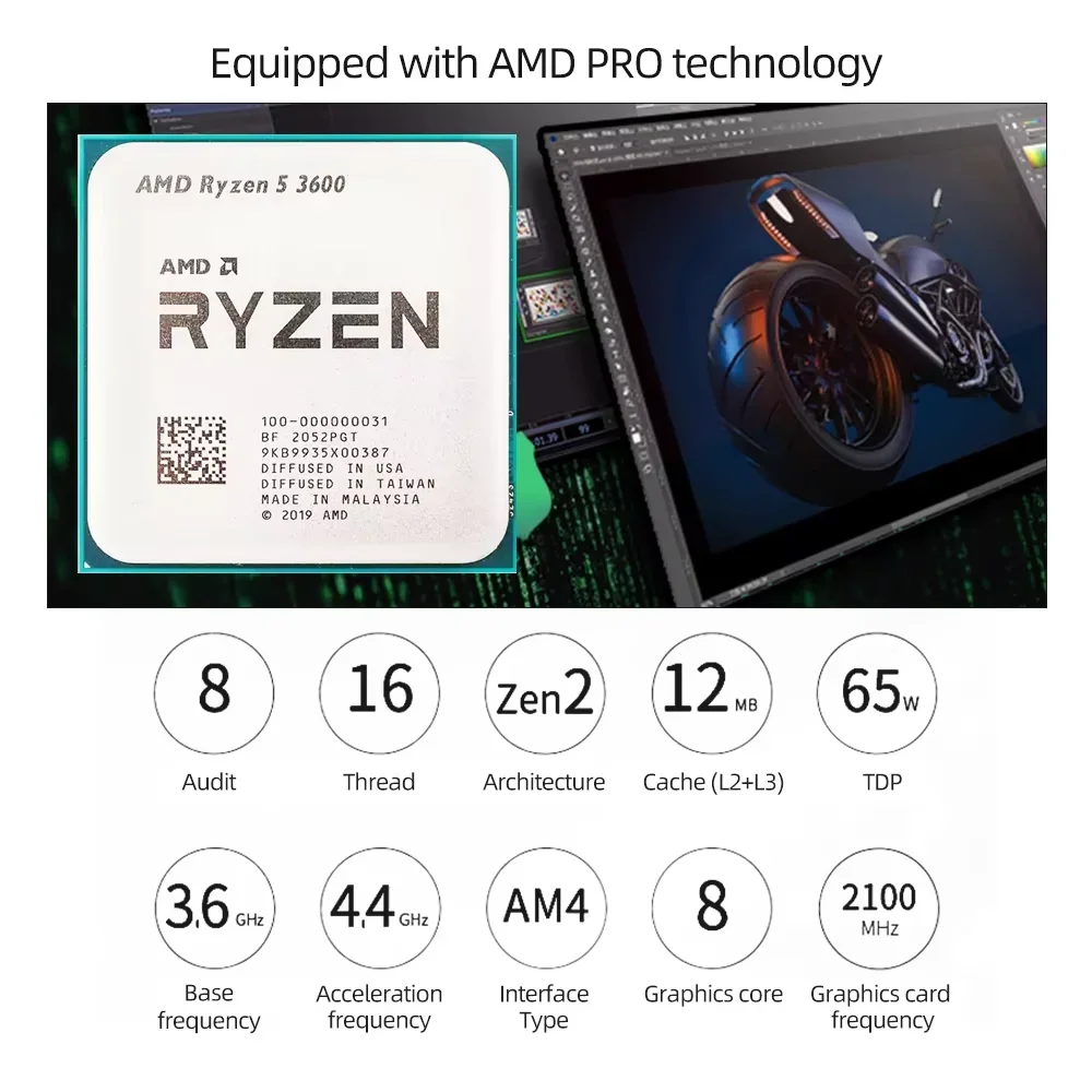Procesador AMD Ryzen 5 3600 R5 - Pc Gaming Amd Ryzen 5 reseña y precio