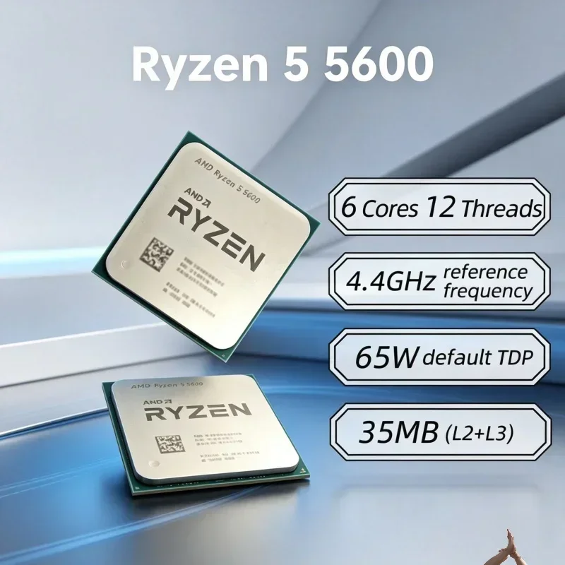 CPU AMD Ryzen 5 5600 R5 5600 p - Pc Gaming Amd Ryzen 5 reseña y precio
