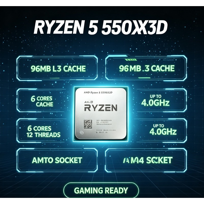 Procesador AMD Ryzen 5 5500X3D - Pc Gaming Amd Ryzen 5 reseña y precio