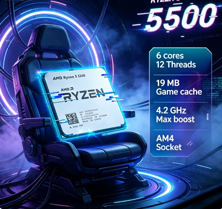 Procesador AMD Ryzen 5 5500 R5 - Pc Gaming Amd Ryzen 5 reseña y precio