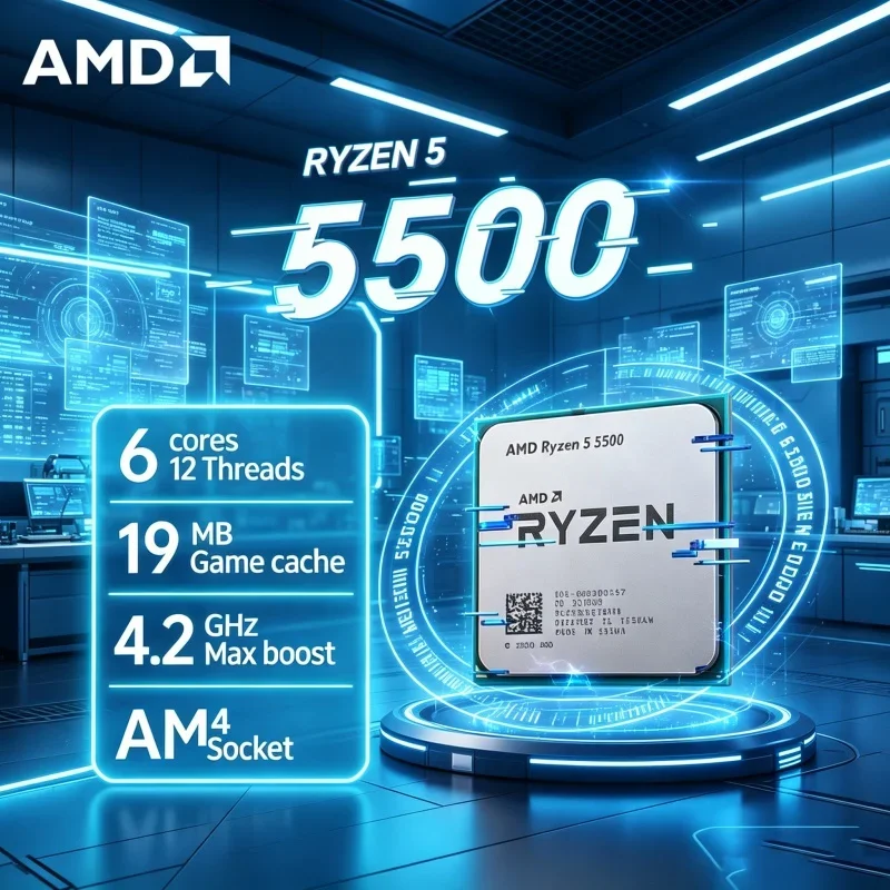 Procesador AMD Ryzen 5 5500 R5 - Pc Gaming Amd Ryzen 5 reseña y precio