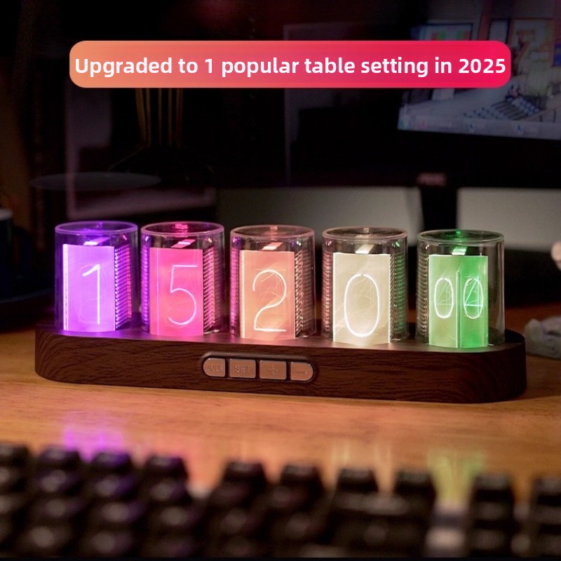 Reloj de Tubo Nixie LED RGB pa - Pc Gaming Youtube reseña y precio