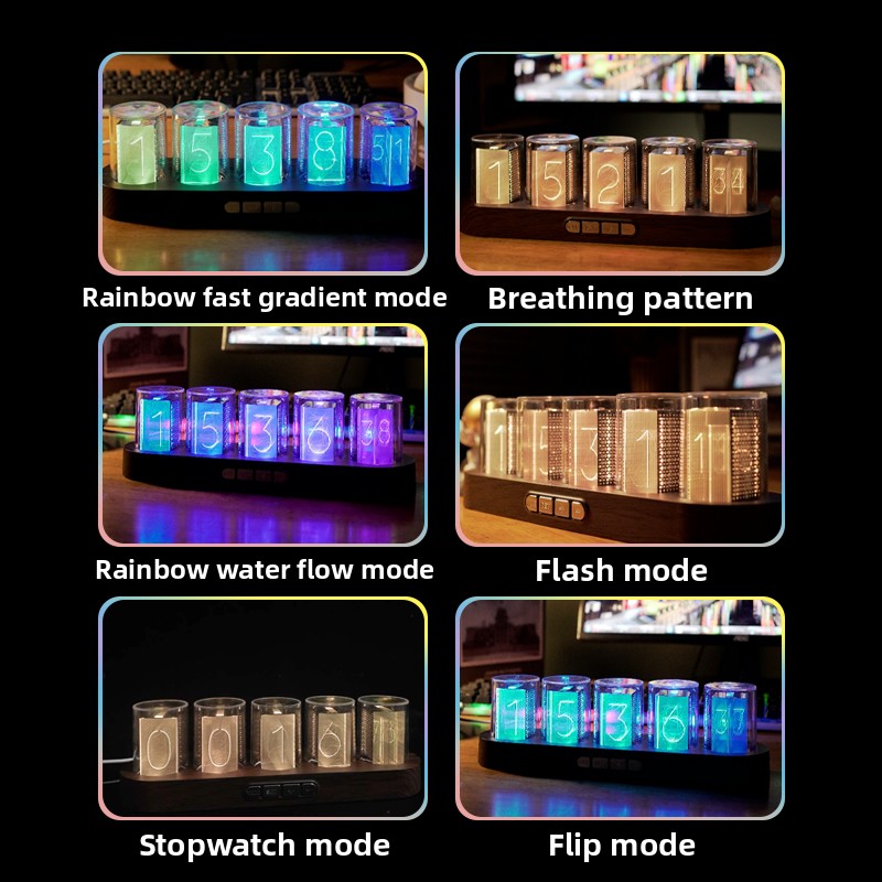 Reloj de Tubo Nixie LED RGB pa - Pc Gaming Youtube reseña y precio
