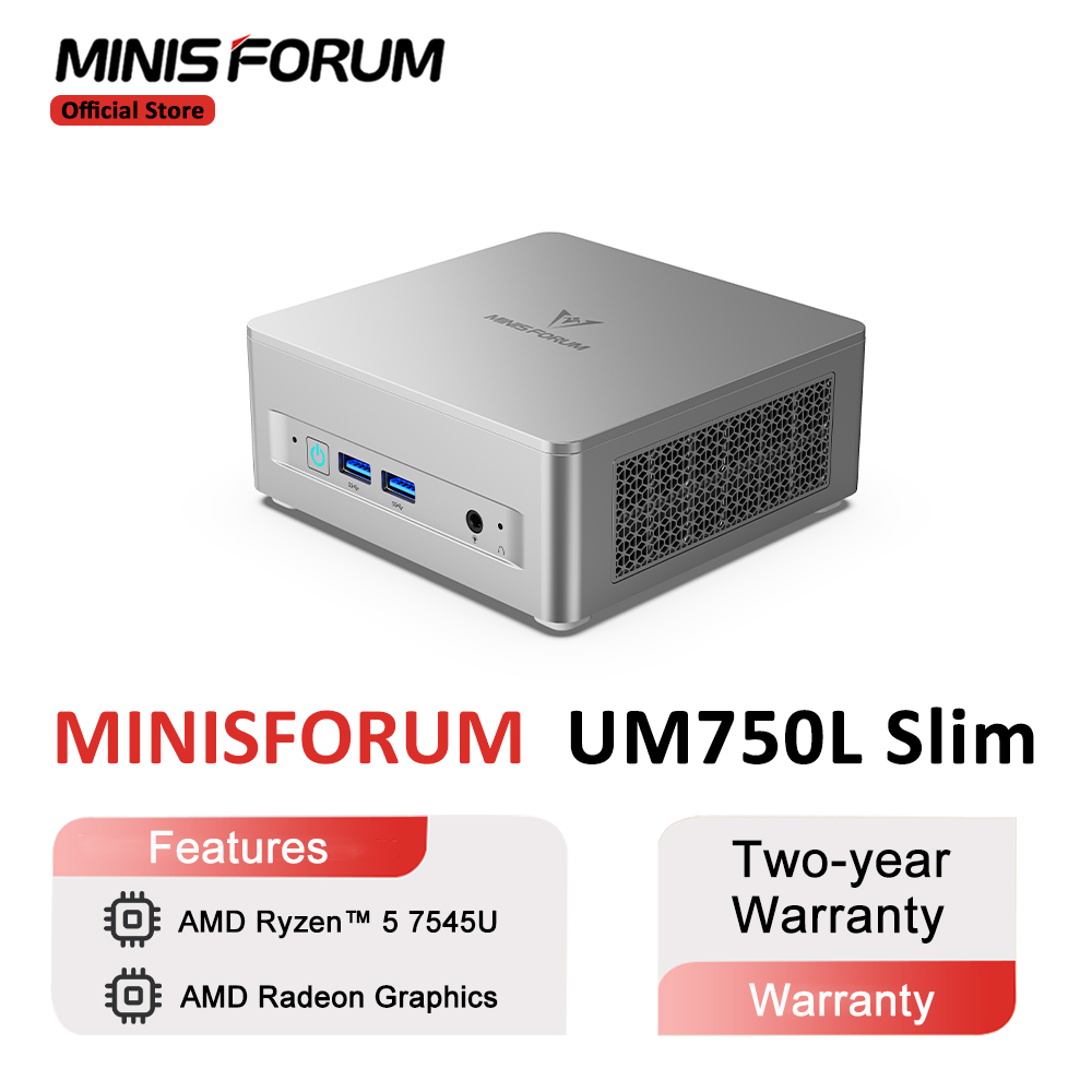MINISFORUM Mini PC UM750L Slim - Pc Gaming Amd Ryzen 5 reseña y precio