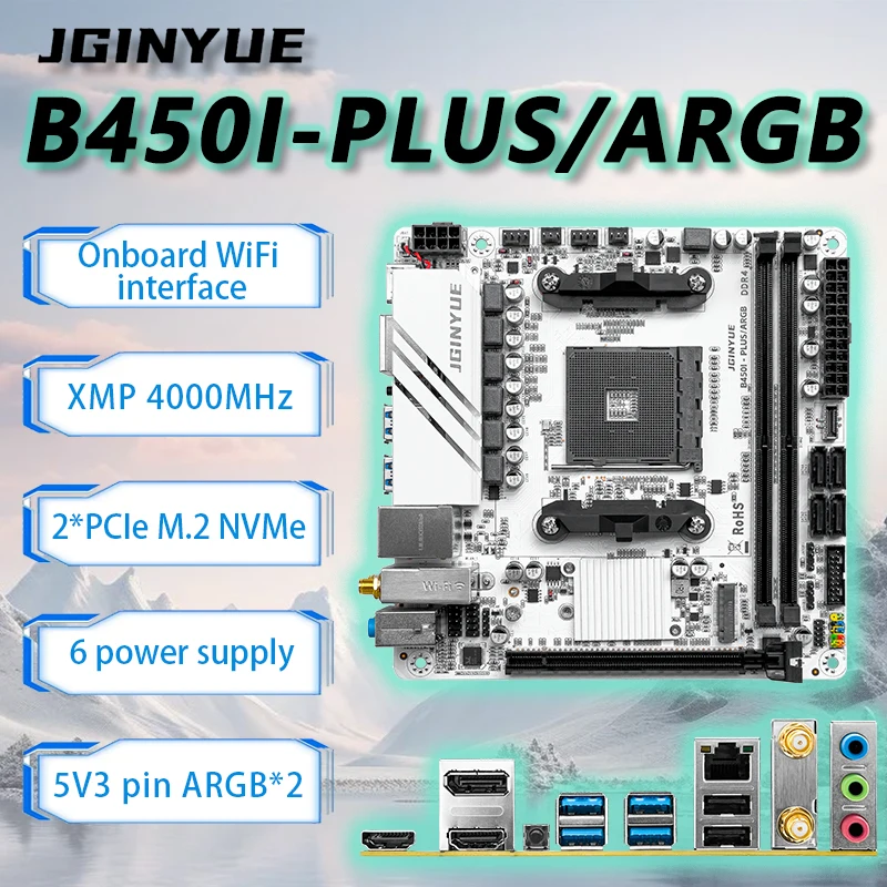 JGINYUE B450 ITX - Conjunto de - Pc Gaming Amd Ryzen 5 reseña y precio