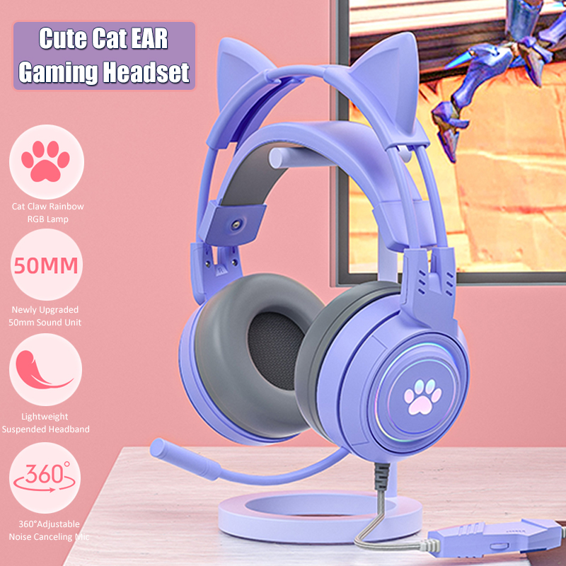 Auriculares con orejas de gato - Pc Gaming Y Monitor reseña y precio