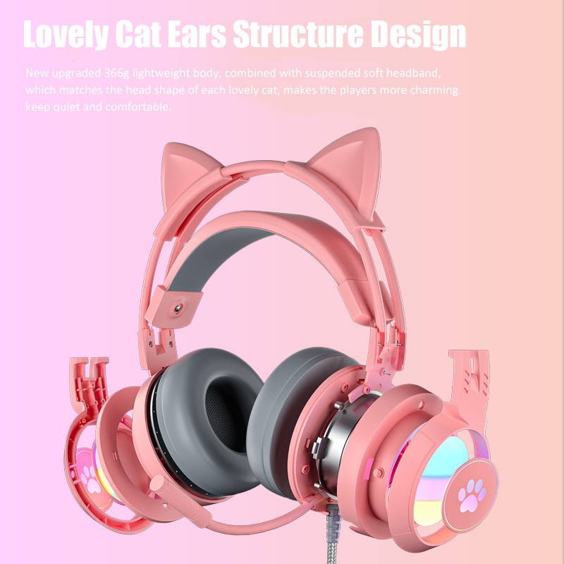 Auriculares con orejas de gato - Pc Gaming Y Monitor reseña y precio