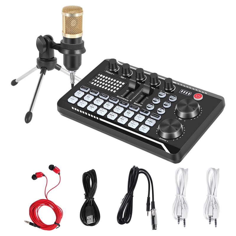 Kit de Tarjeta de Sonido F998, - Pc Gaming Live Streaming reseña y precio