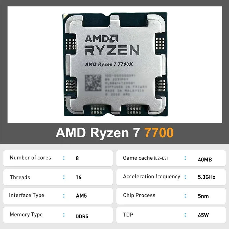 Procesador AMD Ryzen 7 7700X A - Pc Gaming Amd Ryzen 5 reseña y precio
