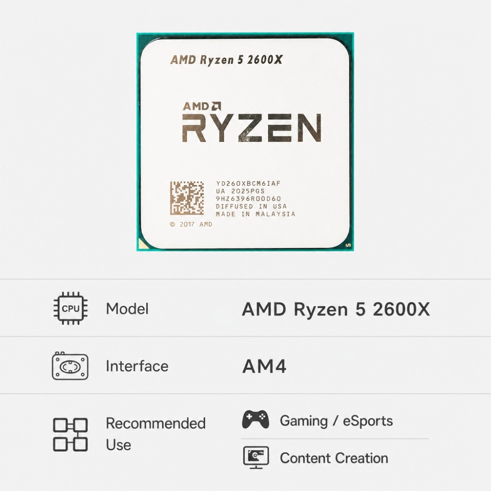 CPU de Plataforma AM4 Actualiz - Pc Gaming Amd Ryzen 5 reseña y precio