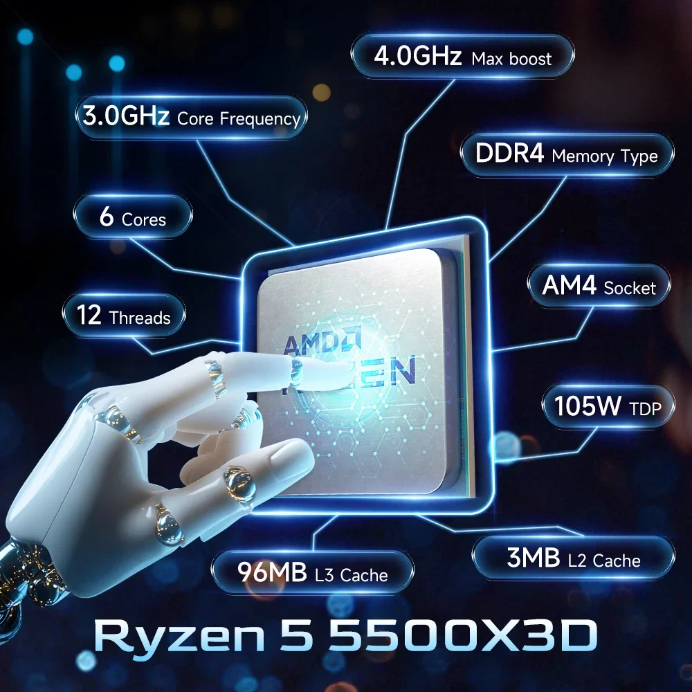 Procesador para juegos AMD Ryz - Pc Gaming Amd Ryzen 5 reseña y precio